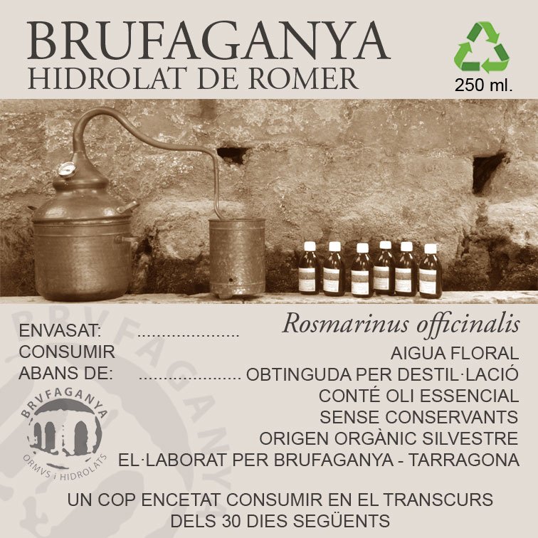 HIDROLATO DE ROMERO 250ml.