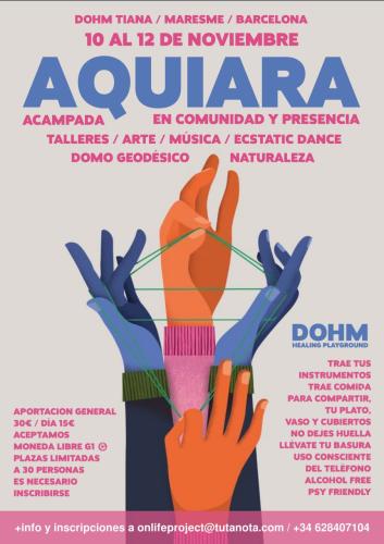 Póster del AQUIARA Nov 2023 / Es una actividad mensual-